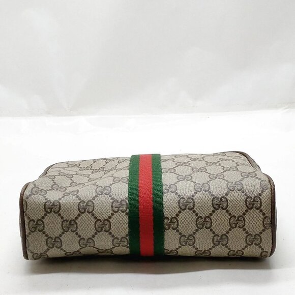 Gucci Vintage Clutch Bag Sherry Line Brown PVC mon236-100625 - Picture 7 of 16